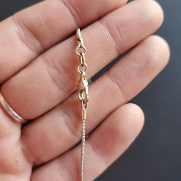 Feather silver pendant necklace - Picture 5 of 7